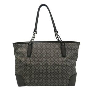 Coach Gray Monogram Canvas Madison East West Tote Bag 26767